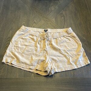 J. Crew Tan Linen Shorts Size Extra Large